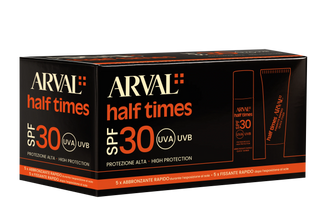 ARVAL - HALF TIMES - HALF TIMES SPF 30 - ABBRONZANTE RAPIDO E FISSANTE 5 FL. + 5 TB.
