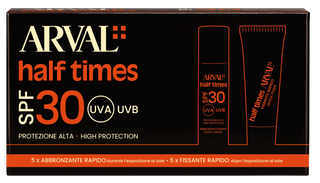 ARVAL - HALF TIMES - HALF TIMES SPF 30 - ABBRONZANTE RAPIDO E FISSANTE 5 FL. + 5 TB.